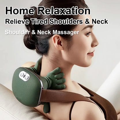 N7 Master Hand Shoulder and Neck Massager Cervical Spine Massager Trapezius Neck Massager Hot Compress Electric Cervical