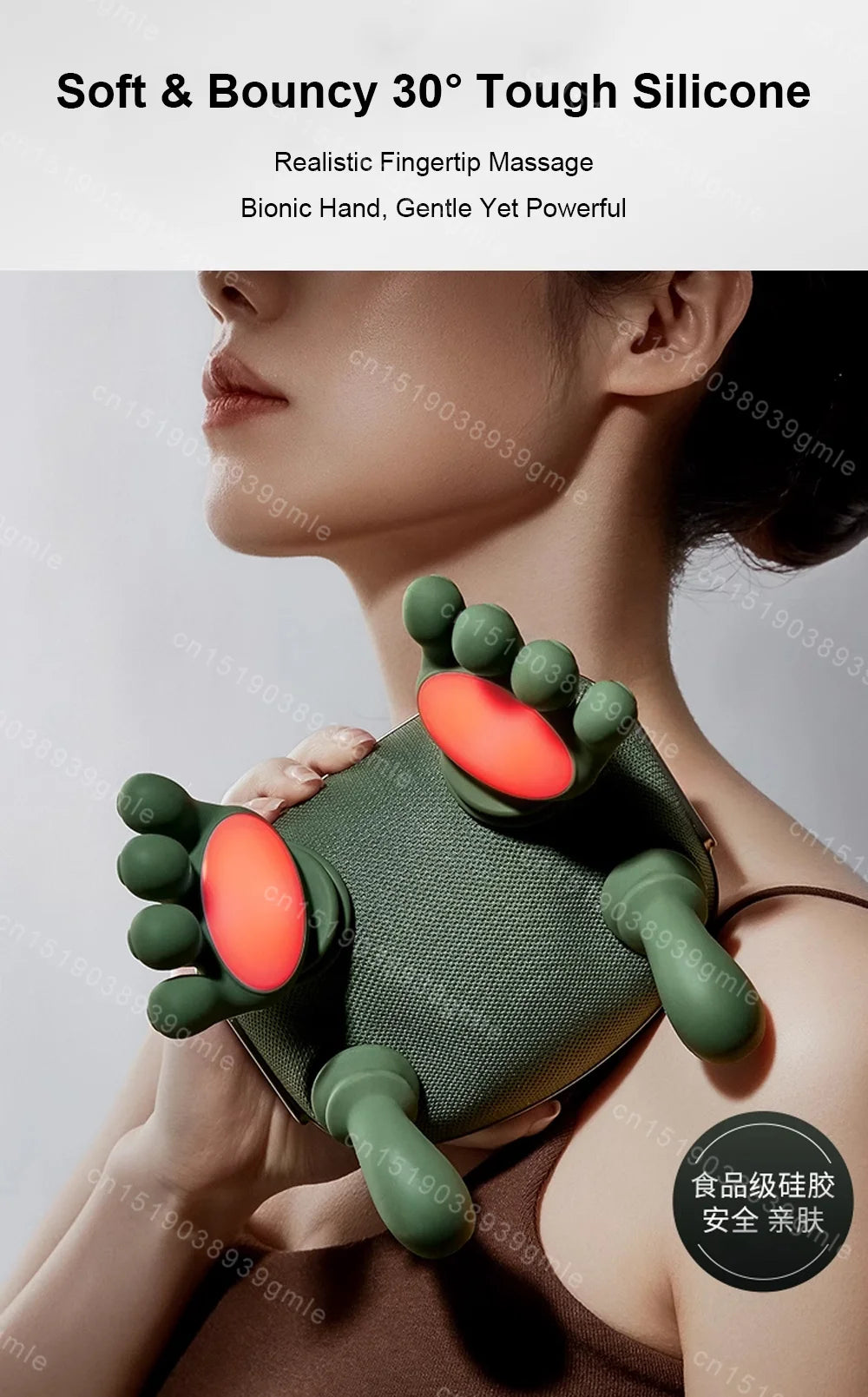 N7 Master Hand Shoulder and Neck Massager Cervical Spine Massager Trapezius Neck Massager Hot Compress Electric Cervical