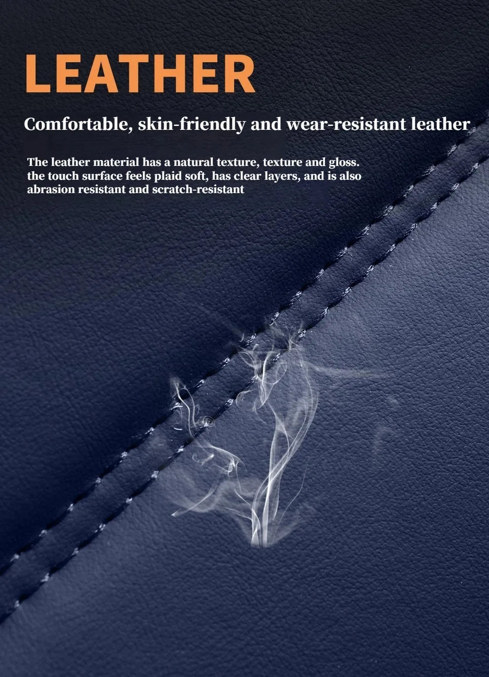 Ultra-Comfy & Durable Full-Wrap Leather Car Seat Covers