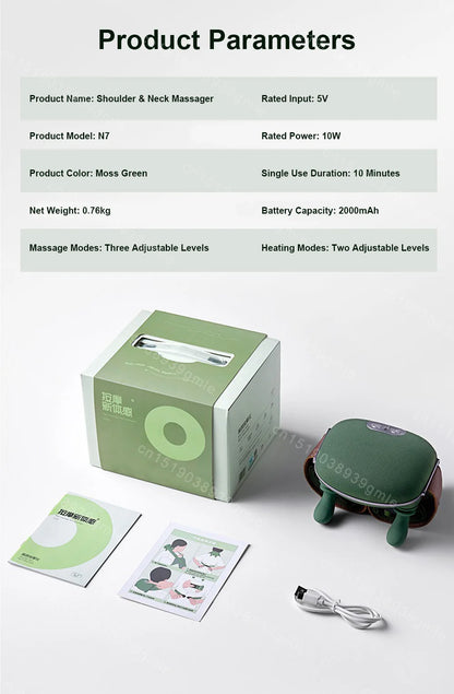 N7 Master Hand Shoulder and Neck Massager Cervical Spine Massager Trapezius Neck Massager Hot Compress Electric Cervical