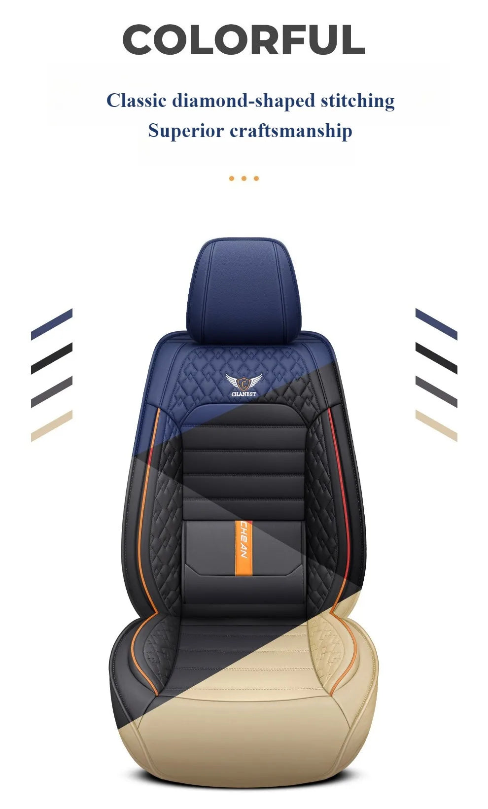Ultra-Comfy & Durable Full-Wrap Leather Car Seat Covers