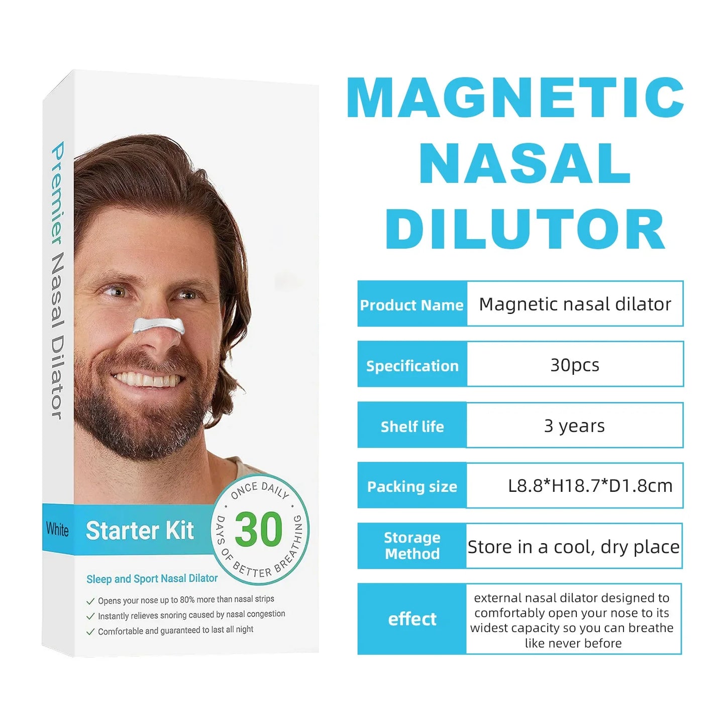 30 Days Box Nasal Breathing Dilators Kits
