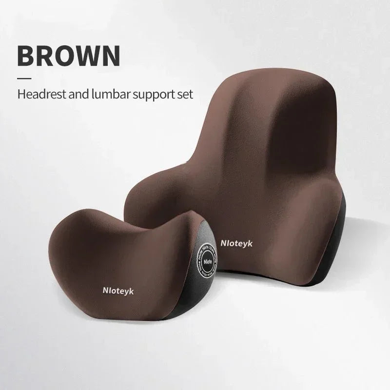 Car Memory Foam Neck Pillow Protection Lumbar Backrest Cushion