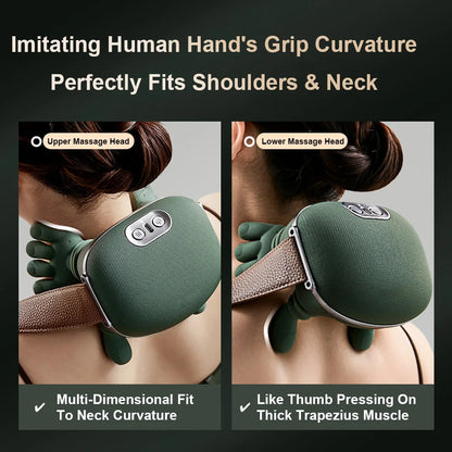 N7 Master Hand Shoulder and Neck Massager Cervical Spine Massager Trapezius Neck Massager Hot Compress Electric Cervical