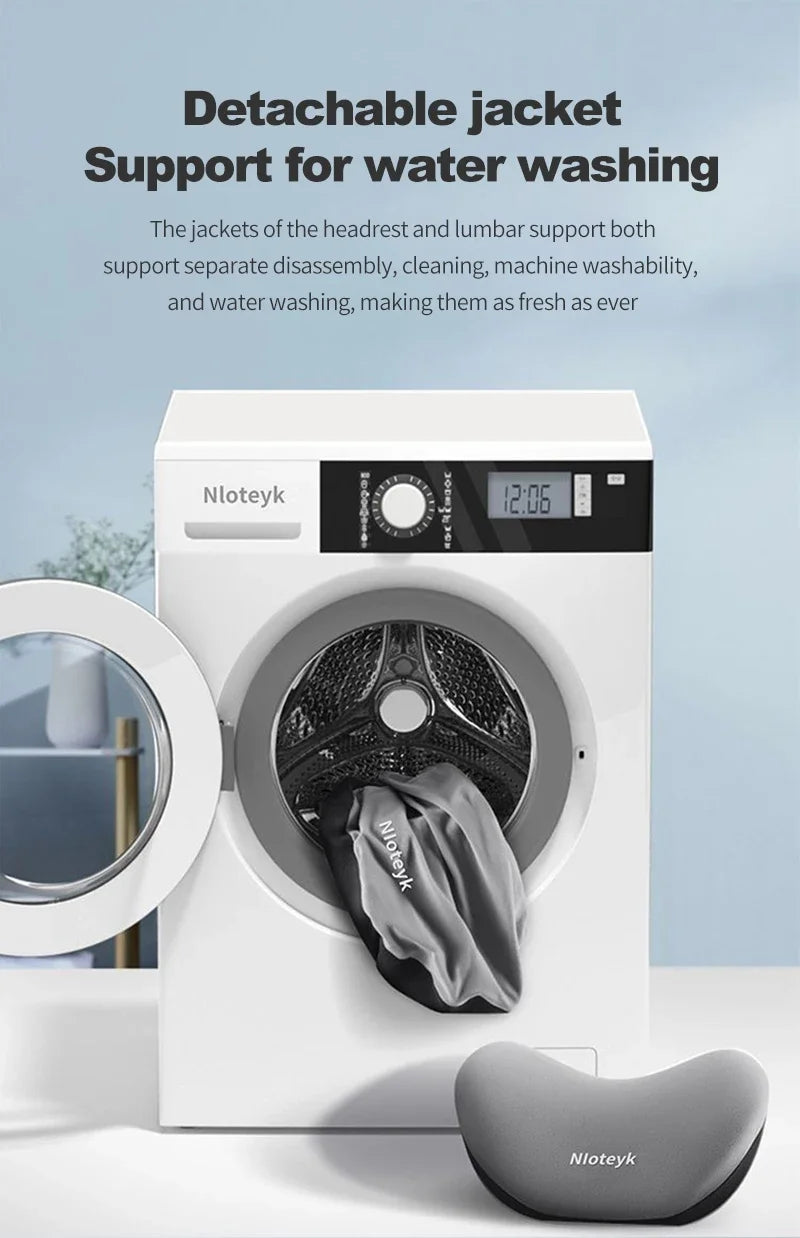 Car Memory Foam Neck Pillow Protection Lumbar Backrest Cushion